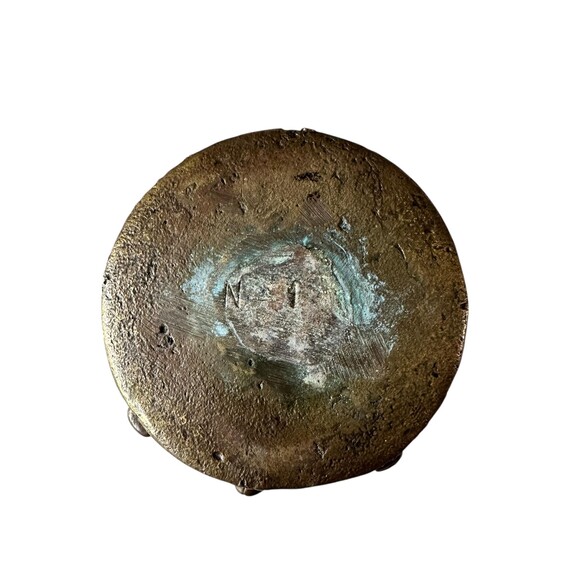 Antique Heavy Cast Bronze Mortar – Apothecary Collectible XVIII Century main image 1